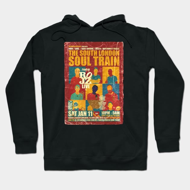 POSTER TOUR - SOUL TRAIN THE SOUTH LONDON 101 Hoodie by Promags99